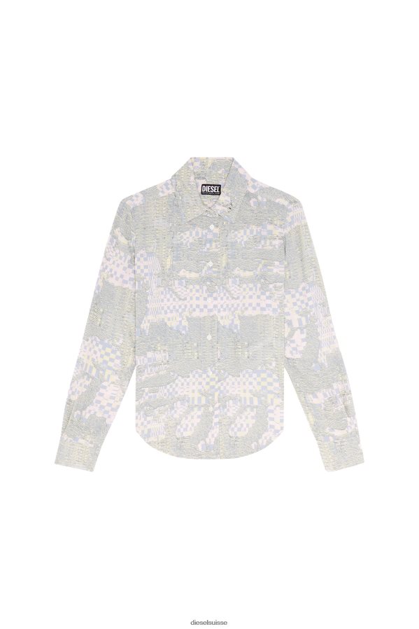 ch Diesel femmes c-gisey-aop rose/vert 0R48H8967 vêtements