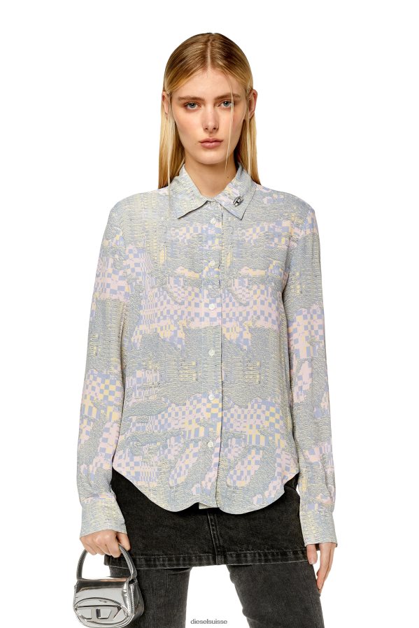 ch Diesel femmes c-gisey-aop rose/vert 0R48H8967 vêtements