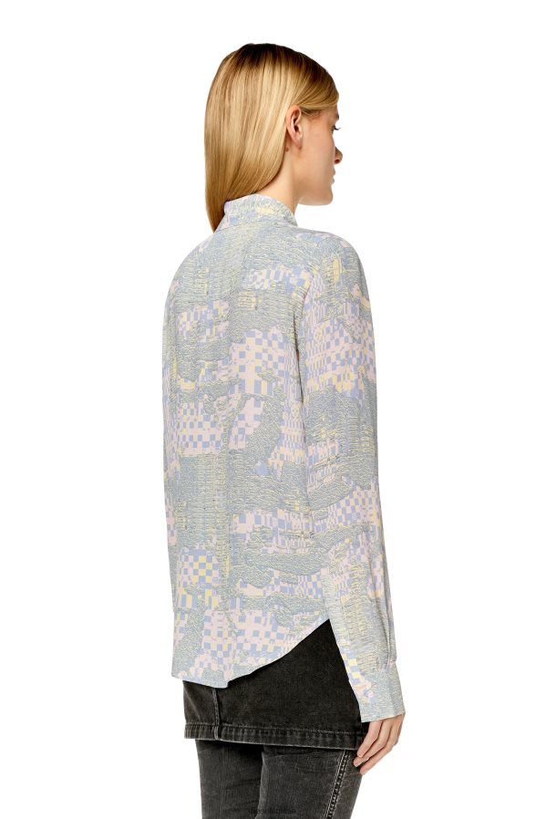 ch Diesel femmes c-gisey-aop rose/vert 0R48H8967 vêtements