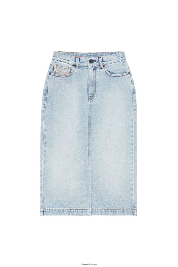 ch Diesel femmes jupe crayon de-ronny bleu clair 0R48H81032 vêtements