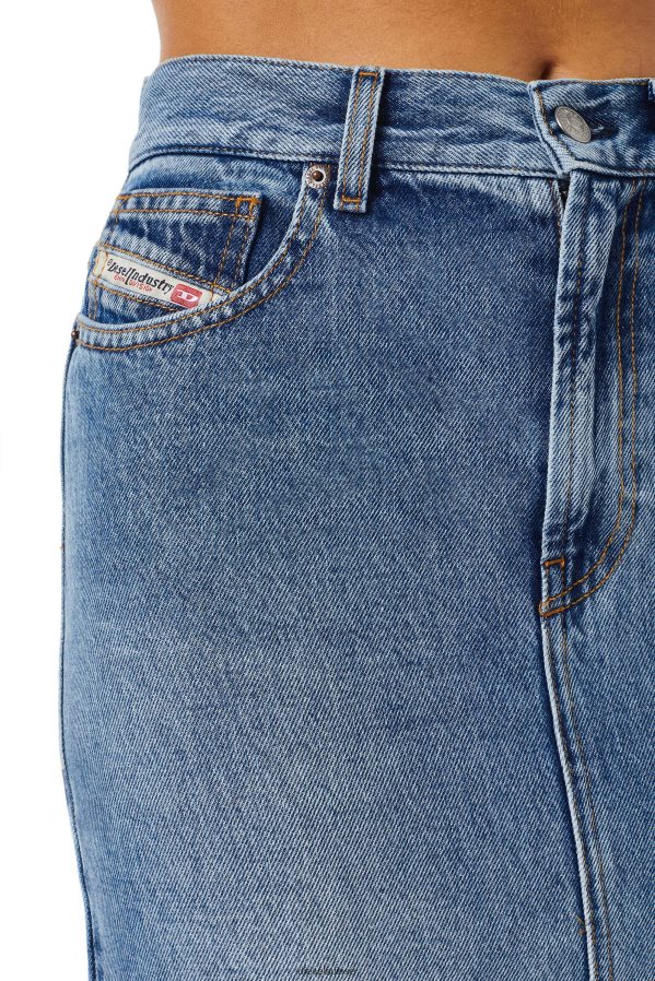 ch Diesel femmes jupe crayon de-ronny bleu moyen 0R48H81015 vêtements