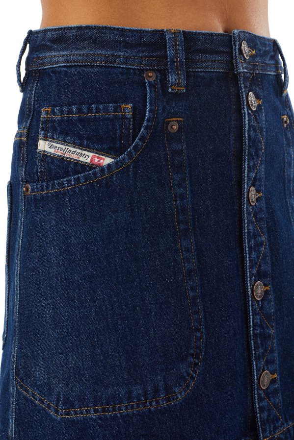 ch Diesel femmes jupe trapèze de-albus bleu foncé 0R48H81037 vêtements