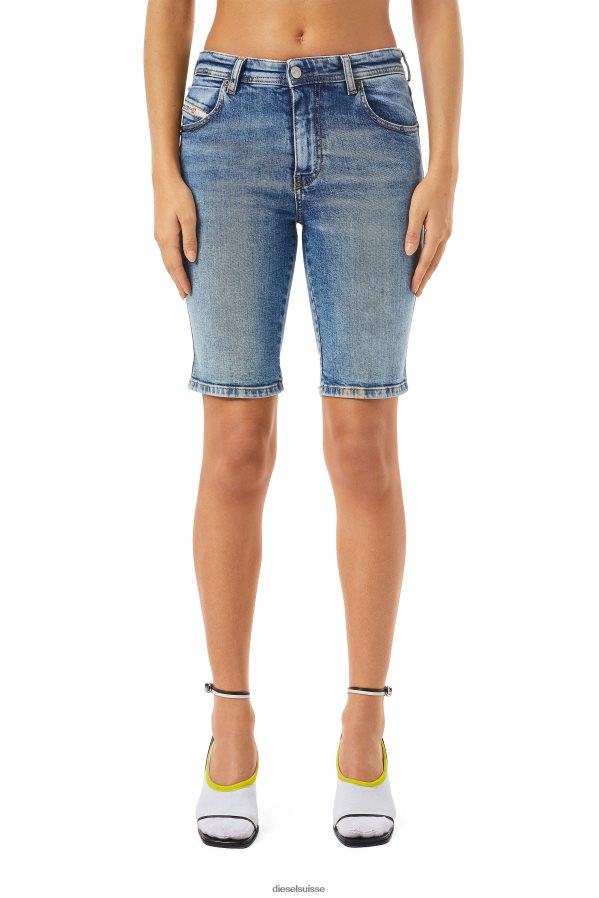 ch Diesel femmes pantalon cycliste de-ginny bleu moyen 0R48H8984 vêtements