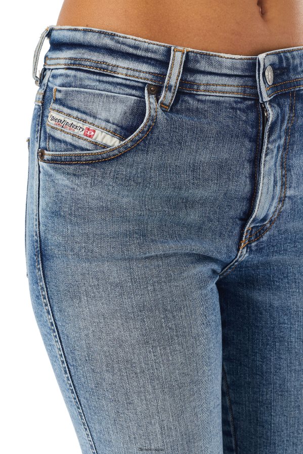 ch Diesel femmes pantalon cycliste de-ginny bleu moyen 0R48H8984 vêtements