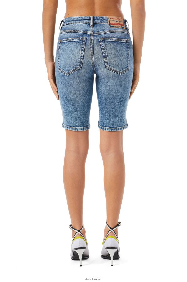 ch Diesel femmes pantalon cycliste de-ginny bleu moyen 0R48H8984 vêtements