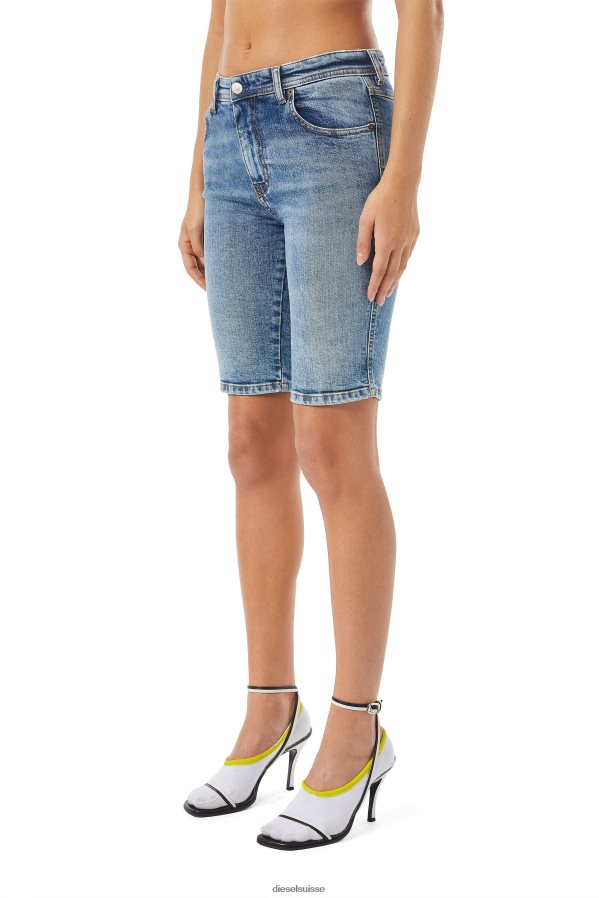 ch Diesel femmes pantalon cycliste de-ginny bleu moyen 0R48H8984 vêtements