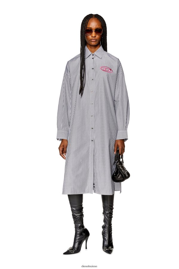 ch Diesel femmes d-lun-rayure noir blanc 0R48H8817 vêtements