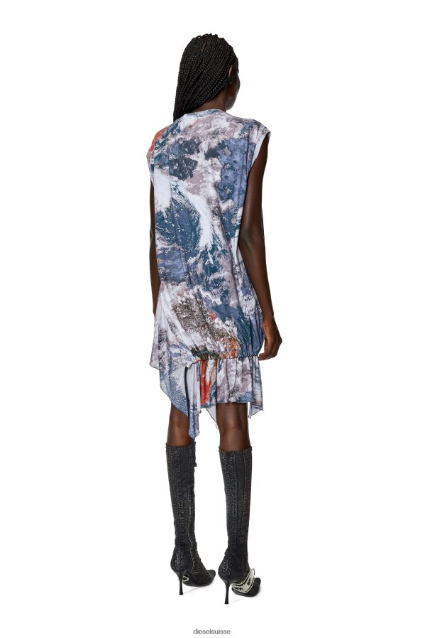 ch Diesel femmes d-rolletty-nw-l1 bleu blanc 0R48H8803 vêtements