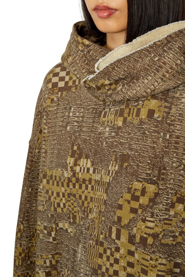 ch Diesel femmes d-rolly-capot vert militaire 0R48H8838 vêtements