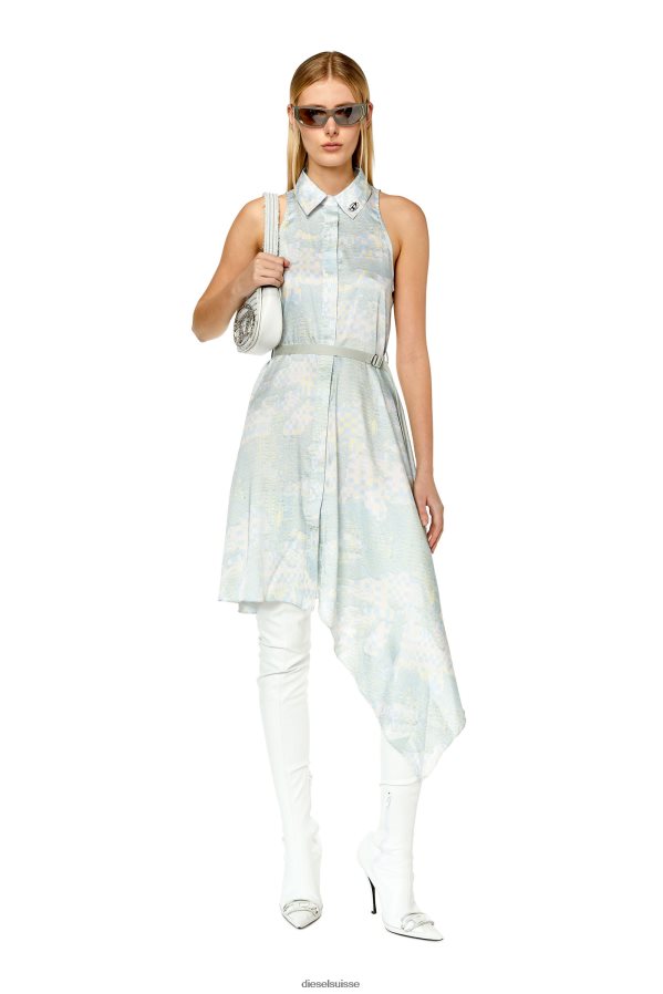 ch Diesel femmes d-trisa-aop bleu clair 0R48H8846 vêtements