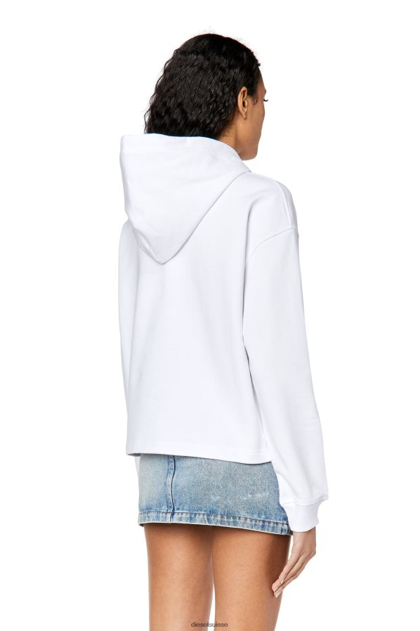 ch Diesel femmes f-jaralabel-hotte blanc 0R48H8894 vêtements