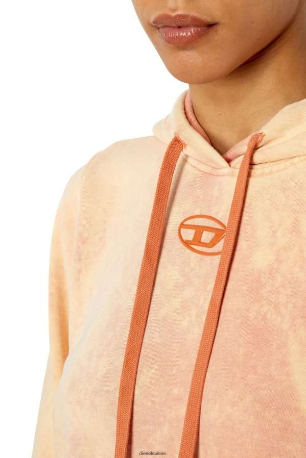 ch Diesel femmes f-reggy-hood-g2 orange 0R48H8895 vêtements