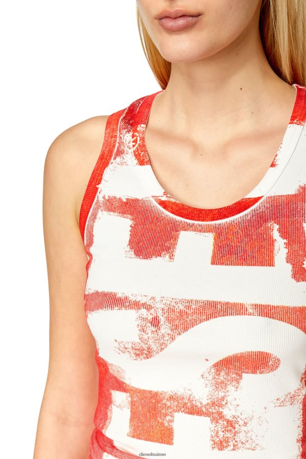 ch Diesel femmes t-anky-g1 rouge 0R48H8932 vêtements