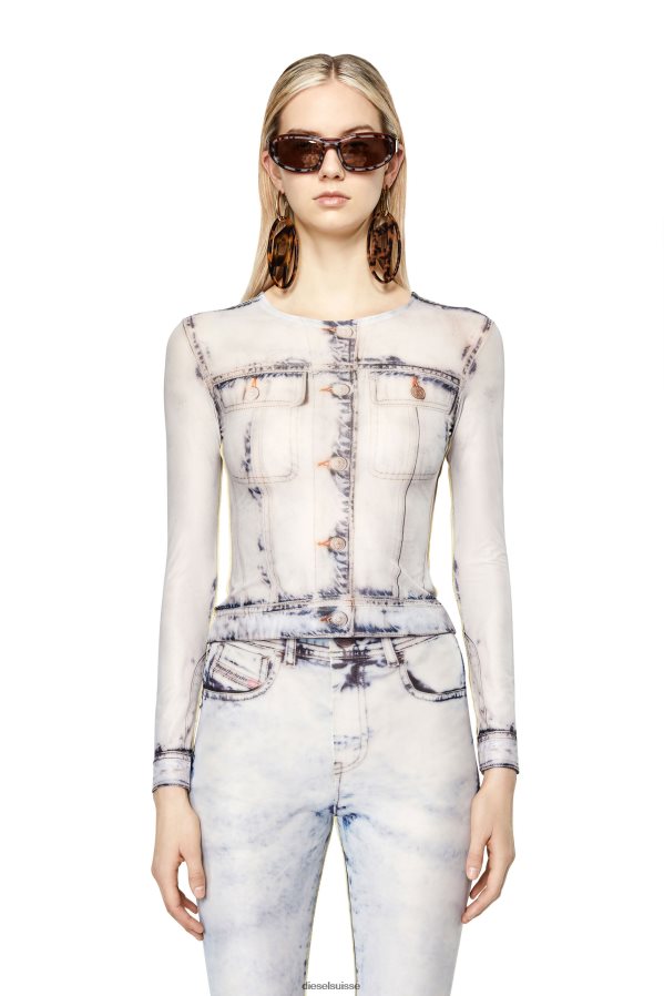 ch Diesel femmes t-clau-d2 blanc 0R48H8913 vêtements