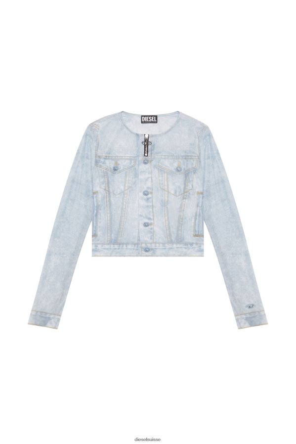 ch Diesel femmes t-clau-g2 gris clair 0R48H8933 vêtements