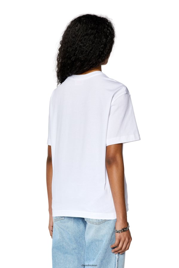 ch Diesel femmes t-danny-l1 blanc 0R48H8931 vêtements