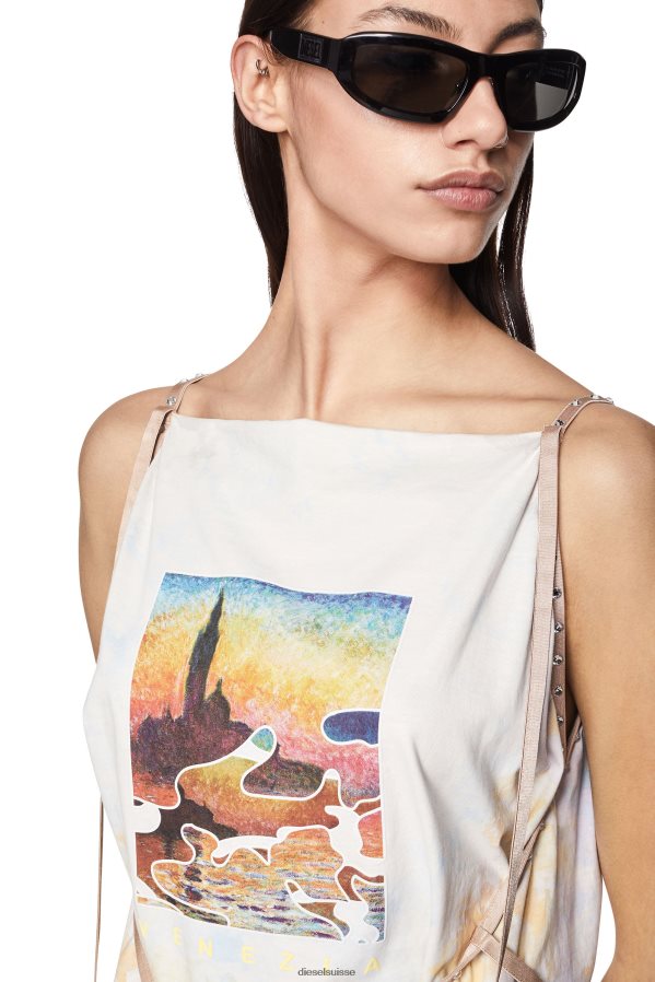 ch Diesel femmes t-holly-d1 blanc 0R48H8915 vêtements