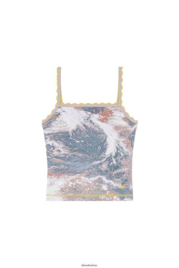 ch Diesel femmes t-hop-lace blanc 0R48H8916 vêtements