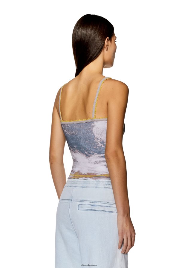 ch Diesel femmes t-hop-lace blanc 0R48H8916 vêtements