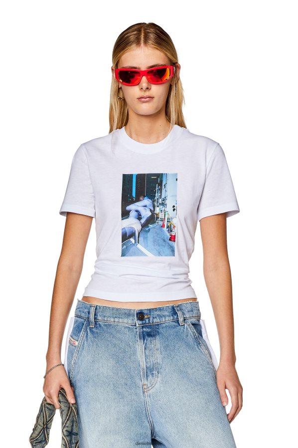 ch Diesel femmes t-reg-l2 blanc 0R48H8926 vêtements