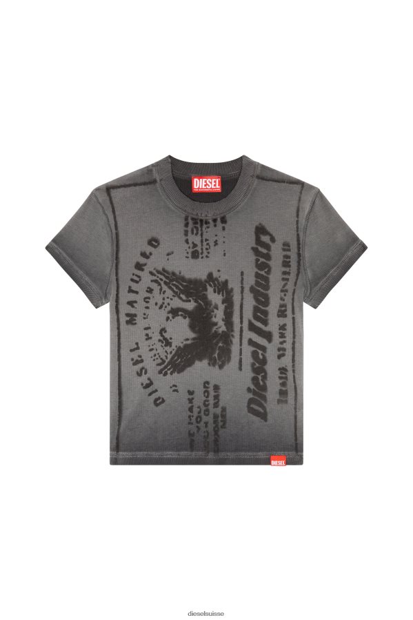 ch Diesel femmes t-skinzy-l1 gris 0R48H8924 vêtements