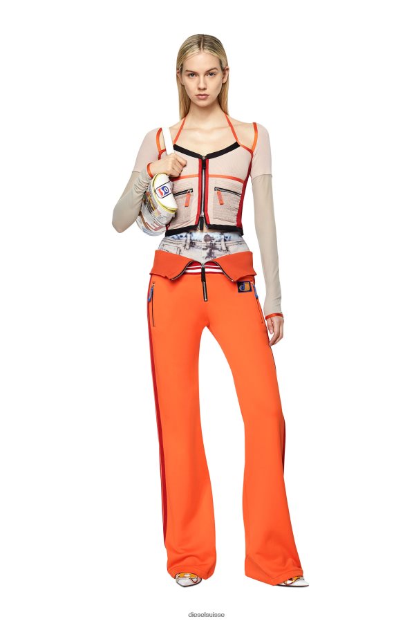 ch Diesel femmes t-tokat rose/rouge 0R48H8918 vêtements