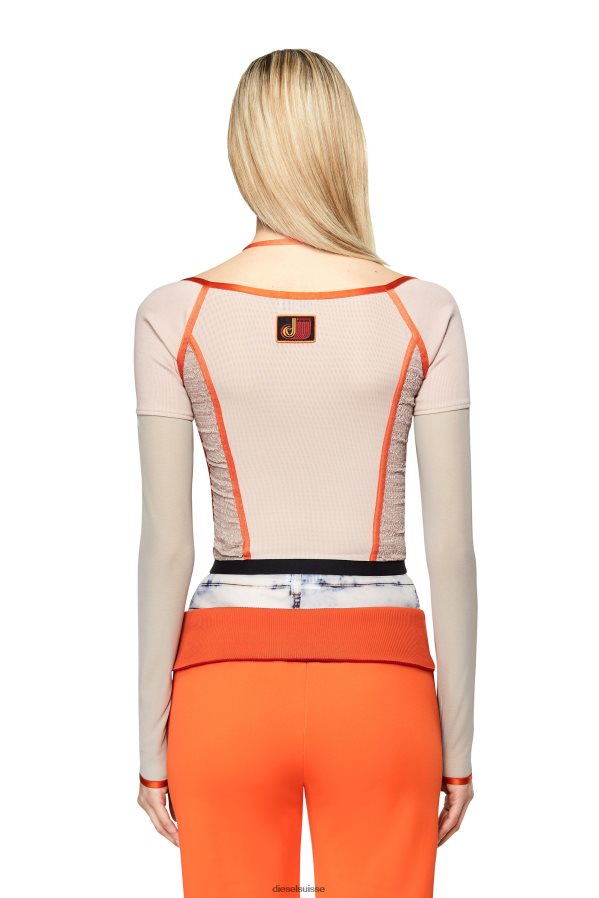 ch Diesel femmes t-tokat rose/rouge 0R48H8918 vêtements