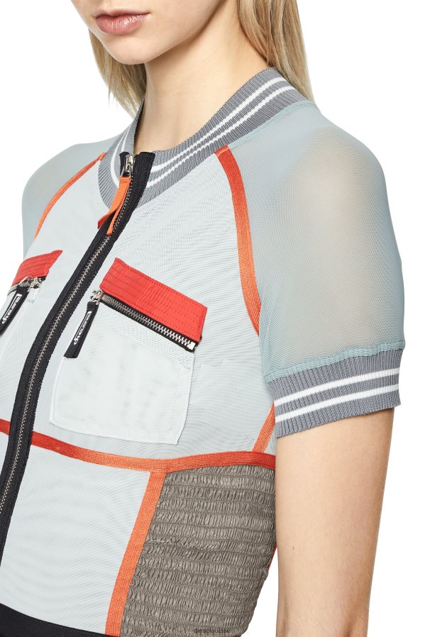 ch Diesel femmes t-toky orange/blanc 0R48H8912 vêtements