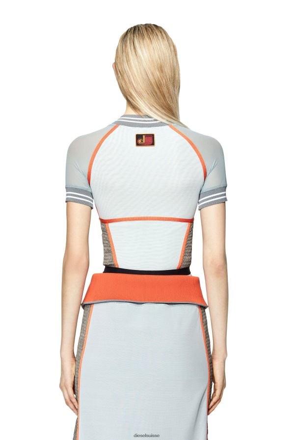 ch Diesel femmes t-toky orange/blanc 0R48H8912 vêtements