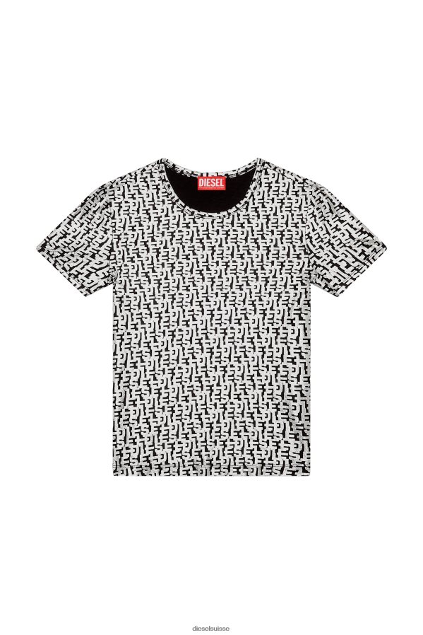 ch Diesel femmes t-uncutie-long-l5 gris foncé 0R48H8920 vêtements