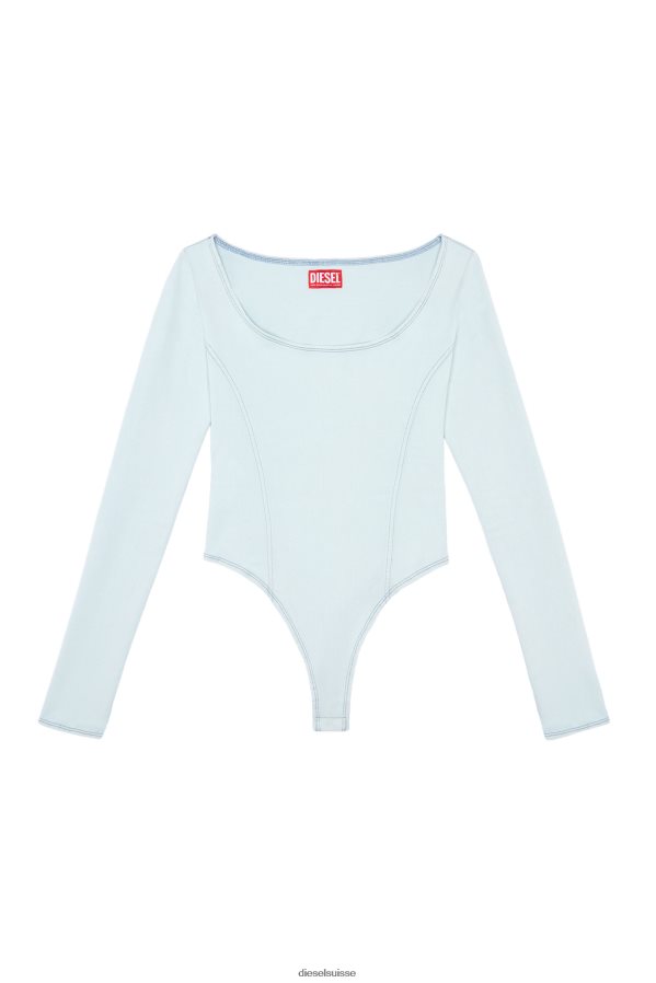 ch Diesel femmes body en jean d-cho track bleu clair 0R48H8880 vêtements