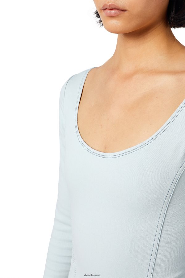 ch Diesel femmes body en jean d-cho track bleu clair 0R48H8880 vêtements