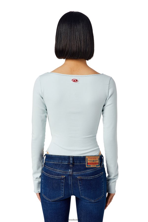 ch Diesel femmes body en jean d-cho track bleu clair 0R48H8880 vêtements