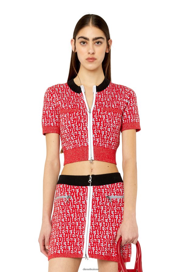 ch Diesel femmes m-athilde gris/rouge 0R48H8887 vêtements