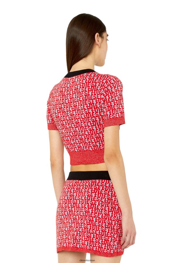 ch Diesel femmes m-athilde gris/rouge 0R48H8887 vêtements