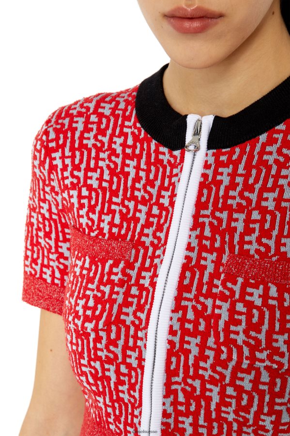 ch Diesel femmes m-athilde gris/rouge 0R48H8887 vêtements