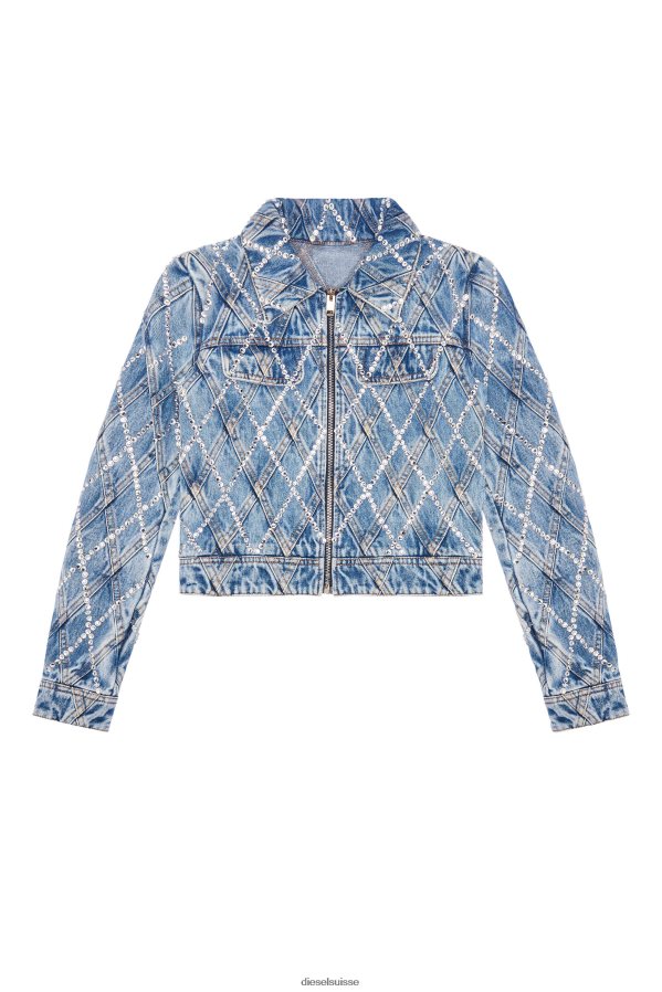 ch Diesel femmes de-slimmy-zip-fs bleu clair 0R48H8750 vêtements