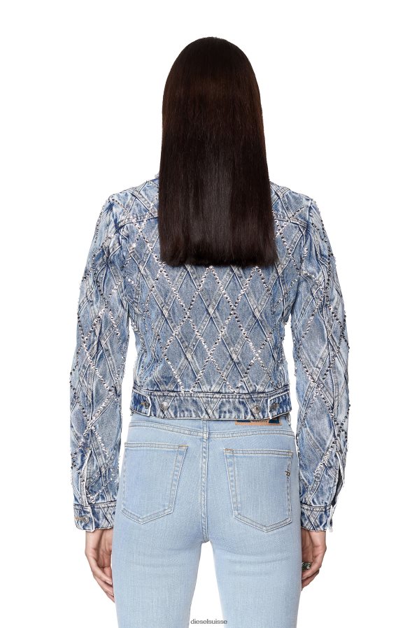 ch Diesel femmes de-slimmy-zip-fs bleu clair 0R48H8750 vêtements