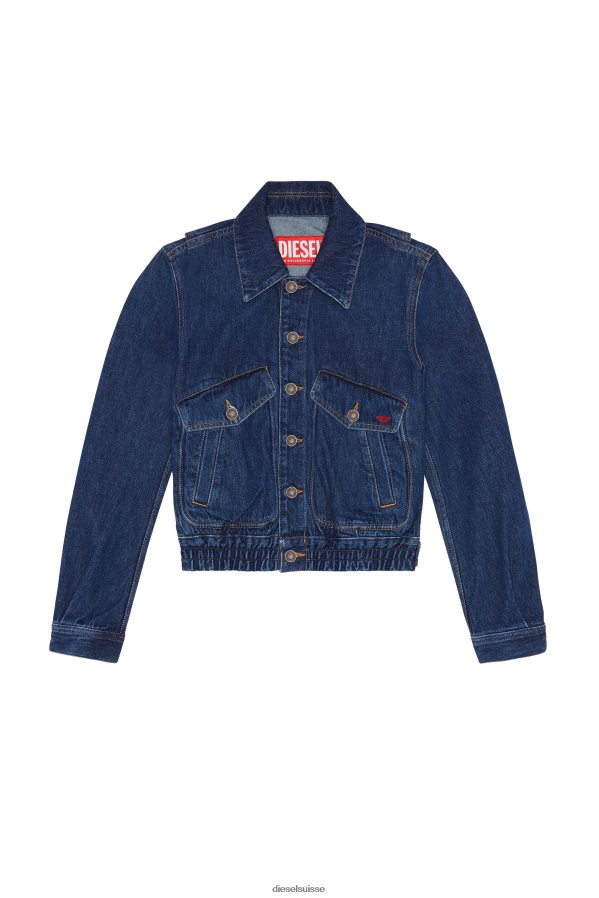 ch Diesel femmes veste bomber dé-tracy bleu foncé 0R48H8771 vêtements