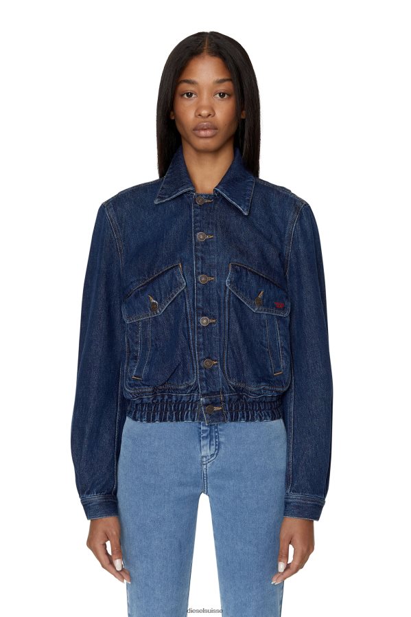 ch Diesel femmes veste bomber dé-tracy bleu foncé 0R48H8771 vêtements