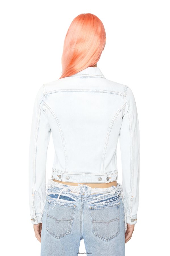 ch Diesel femmes veste de camionneur ajustée bleu clair 0R48H8773 vêtements