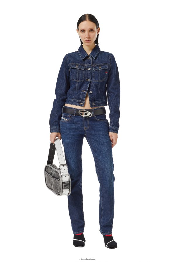ch Diesel femmes veste de camionneur ajustée bleu foncé 0R48H8769 vêtements