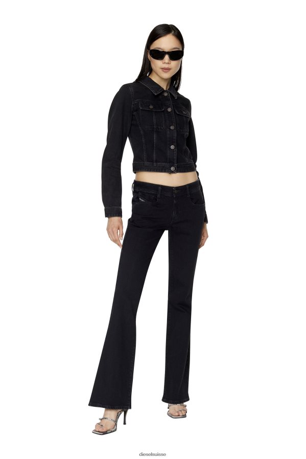 ch Diesel femmes veste de camionneur ajustée noir/gris foncé 0R48H8772 vêtements