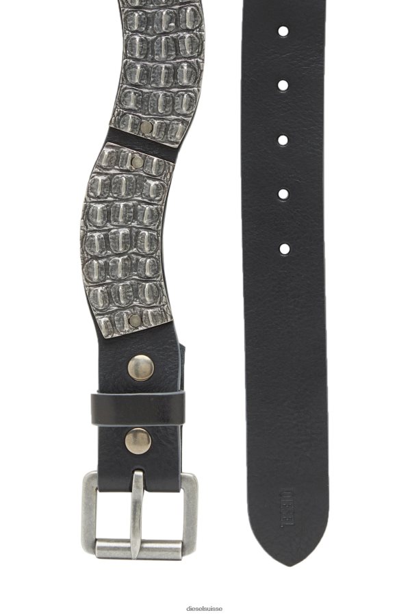 ch Diesel Hommes alligator b-métal noir 0R48H8562 accessoire