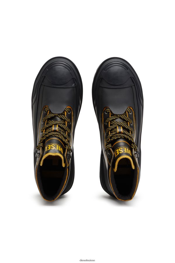 ch Diesel Hommes d-hiko bt x noir/orange 0R48H8544 chaussure