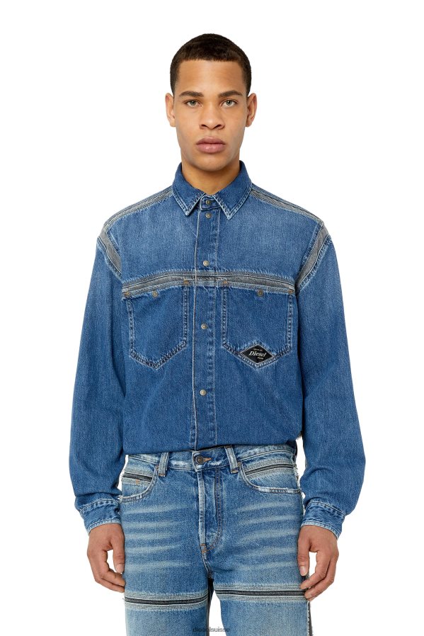 ch Diesel Hommes d-hor-fss bleu moyen 0R48H8322 vêtements