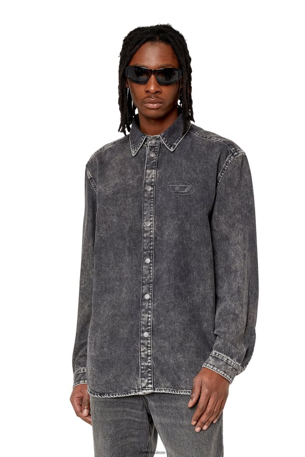 ch Diesel Hommes d-simplement noir/gris foncé 0R48H8330 vêtements