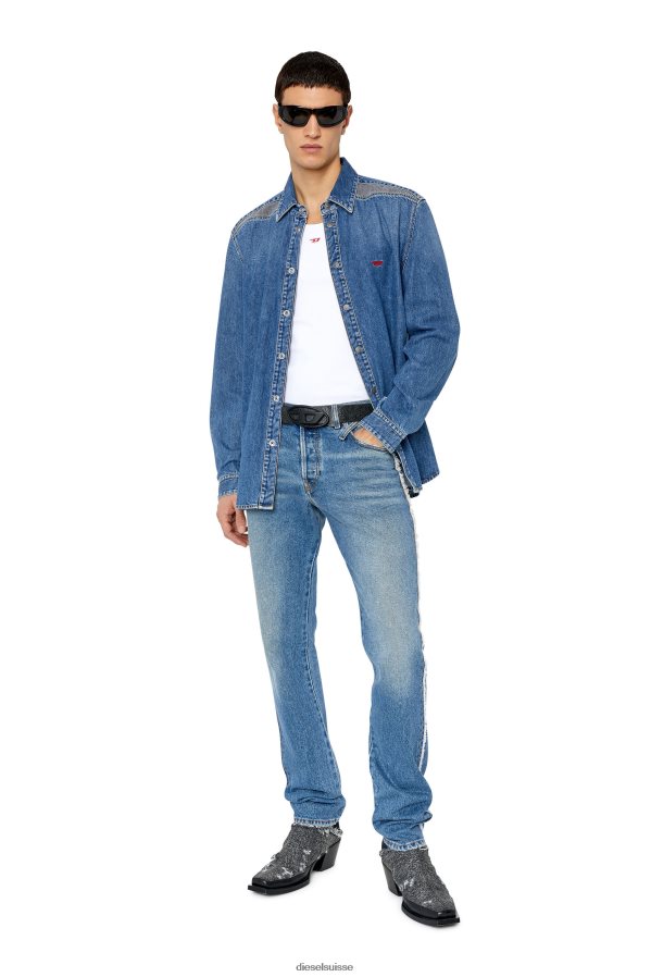 ch Diesel Hommes d-simplement-rs bleu moyen 0R48H8312 vêtements