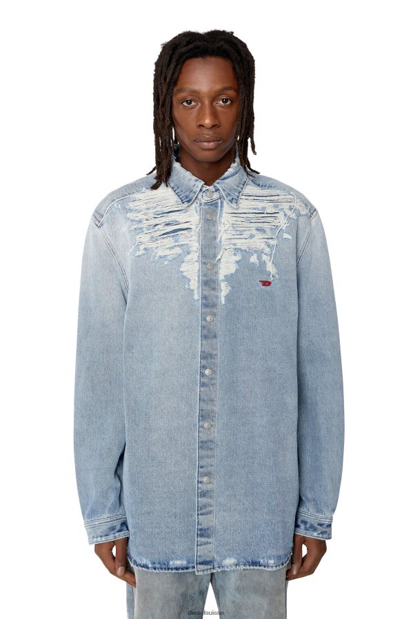 ch Diesel Hommes d-simplement-sur-fsb bleu clair 0R48H8334 vêtements