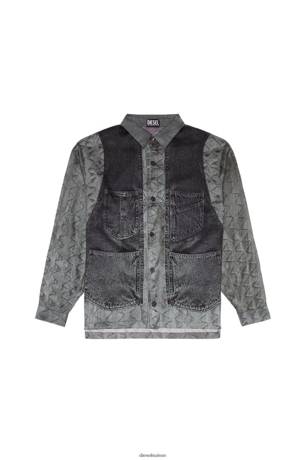 ch Diesel Hommes gilet-s-gilliam gris 0R48H8287 vêtements